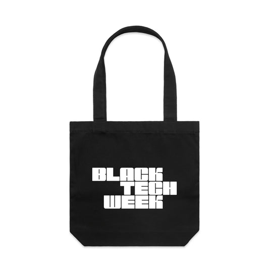 Black Tech Week Tote Bag